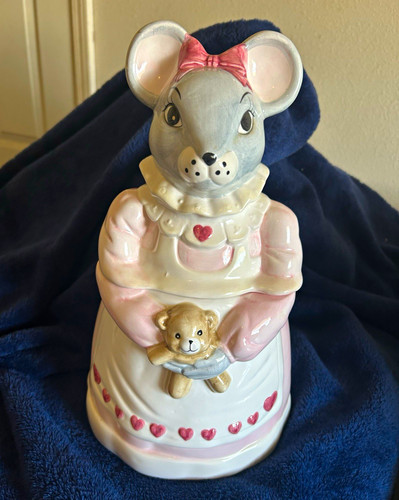 Ceramic mouse cookie jar - mouse,