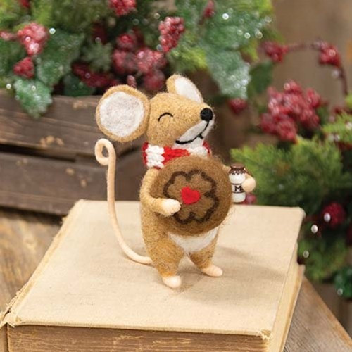 Christmas mouse cookie milk - christmas,